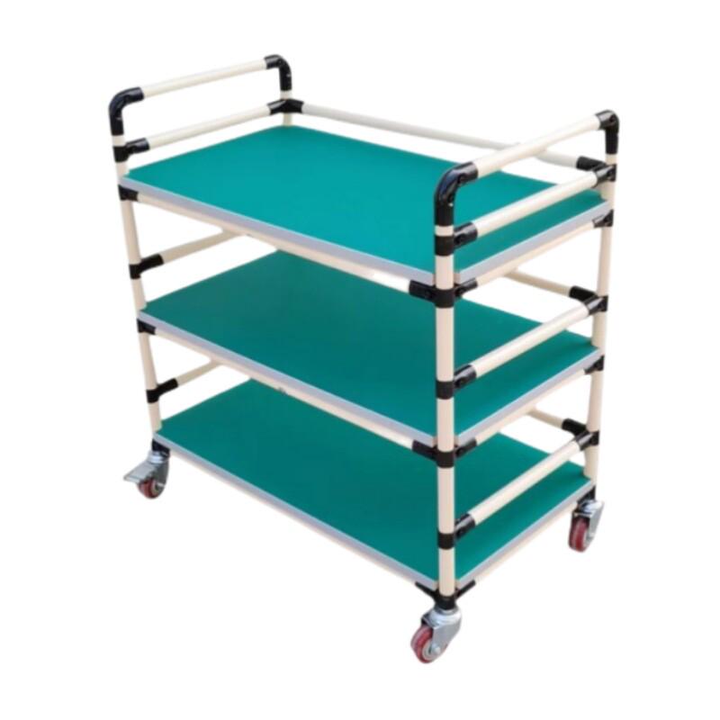 防静电精益管周转车物料架车间工具车架老化多层测试架移动手推车