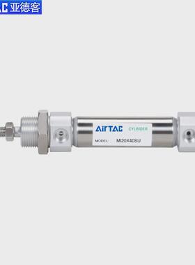 亚德客迷你不锈钢气缸mic16/20/25//32/40x25x50x75x100x150s