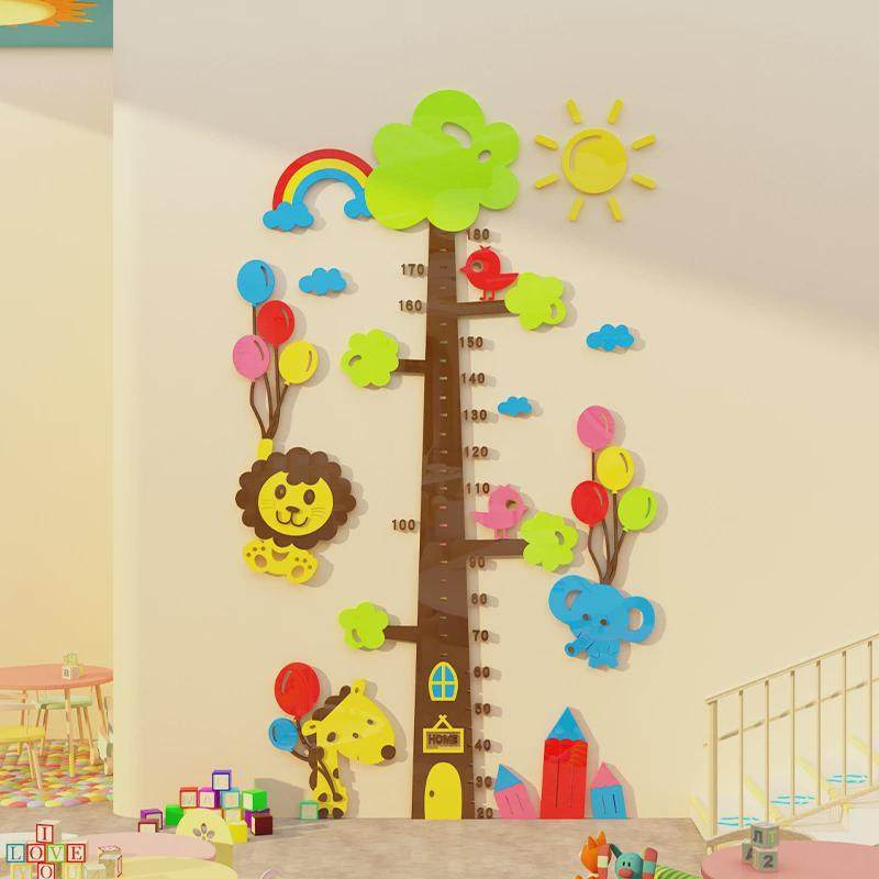 身高测量墙贴面儿童房间布置装饰可移除不伤墙幼儿园环创主题楼梯,家居饰品,文化墙贴,淘宝优惠券,粉丝福利购,淘宝优惠卷