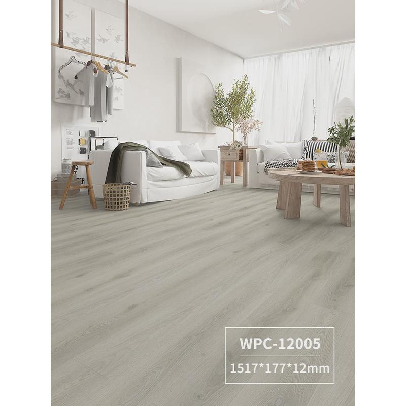 12mm零pvc添加wpc石塑地板防水耐磨醛石晶静音锁扣地暖出口品质