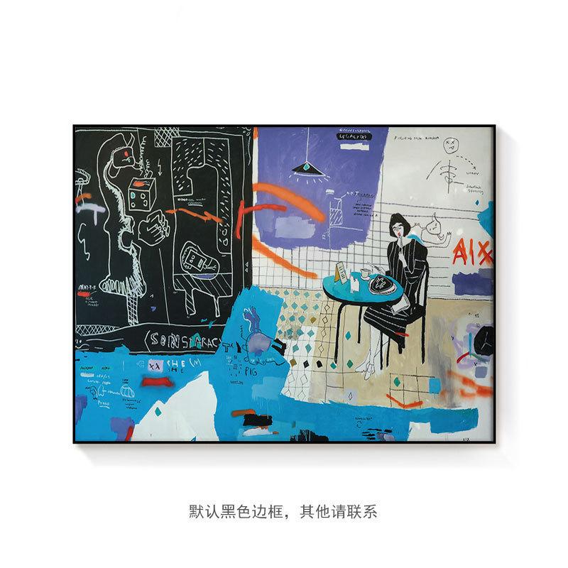 艺术家抽象卡通newmasus画玄关趣味艺术挂画餐厅卧室客厅装饰油画