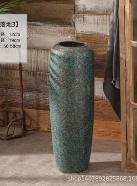 景德镇陶瓷家居日式装饰品摆件客厅干花花瓶创意复古陶艺插花花器