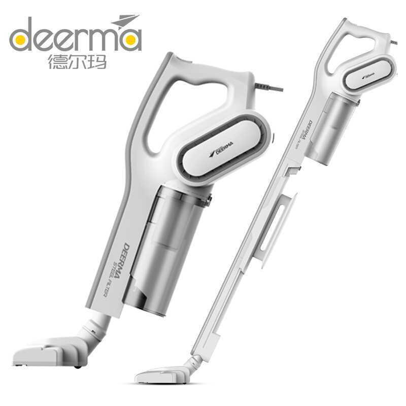 德尔玛家用大功率手持推杆小型大吸力地毯宠物毛头发吸尘器DX700