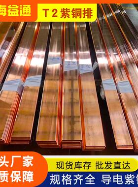 T2紫铜棒紫铜排铜管铜带紫铜板紫铜型材扁条C11000C1100