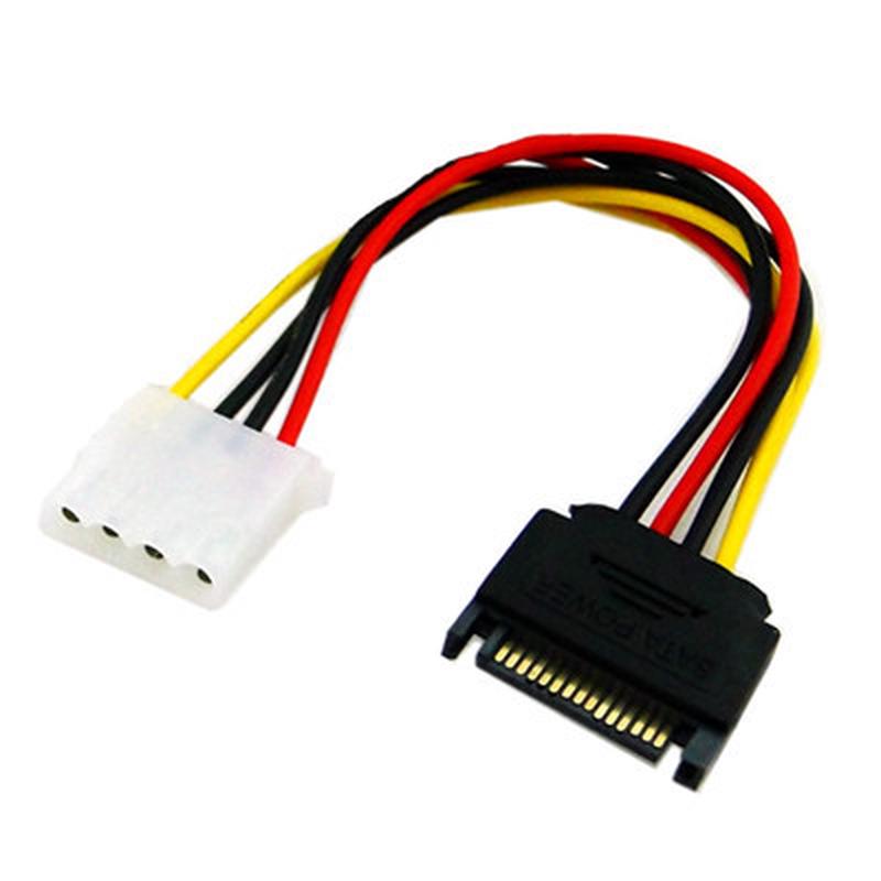 SATA15P公转大4P母SATA转IDE电源线SATA串口电源转并口IDE转接线