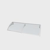 铝合金雨棚户外家用窗屋檐雨搭庭院门头防雨阳台遮雨挡板遮阳雨篷