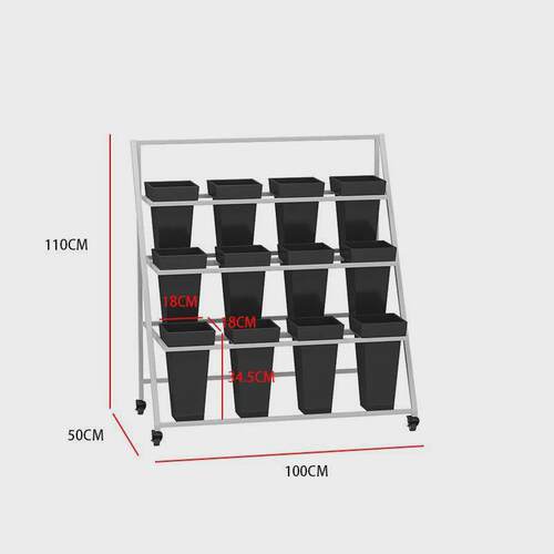室外摆摊可折叠可移动阶梯多层花店花架高档架子花店花桶展示架
