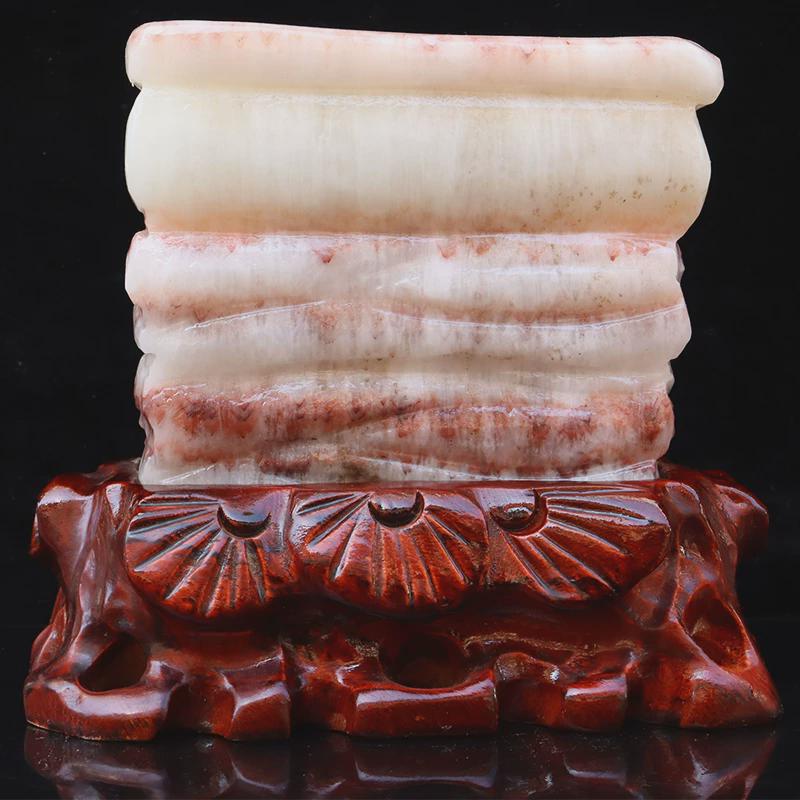 17*15*6cm2439g奇石摆件石材装饰猪肉石五花肉天然高档工艺品石雕