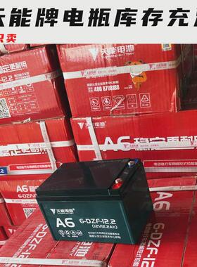 小海豚迷你电瓶车电池天能铅酸蓄电瓶轮椅6-DZM/6-DZF-12专用电池