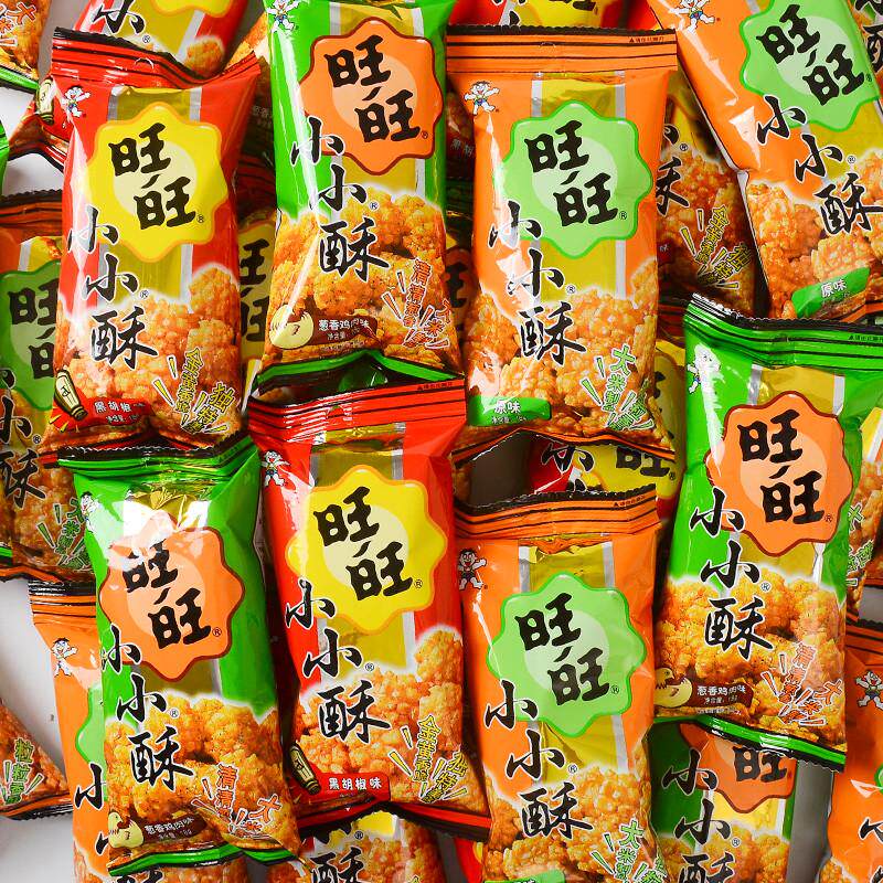 新货旺旺小小酥18g*20包网红爆款休闲食品鸡米花膨化儿童零食怀旧