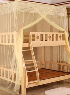19ek子母床蚊帐儿童双层床1米1.2米1.5m床上下铺高低铺上下床公主
