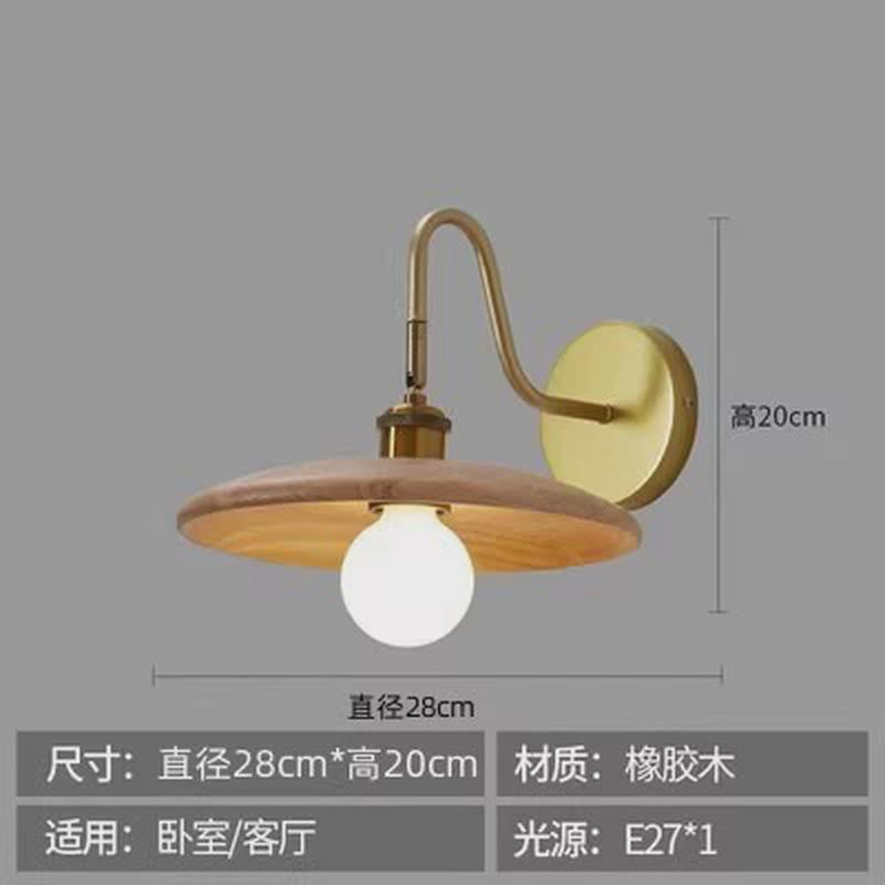 原木风木艺吊灯客厅餐厅灯书房吧台间卧室床头灯民宿走廊吧台灯具