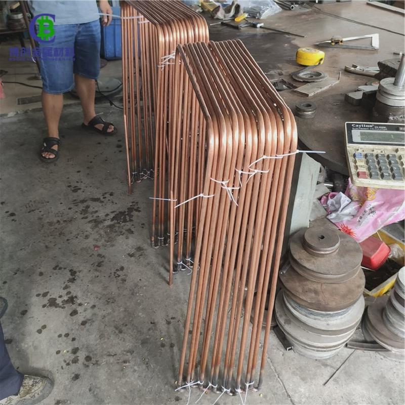 红铜套无毛刺精密切割薄壁毛细管T2紫铜管导气散热红铜管折弯加工