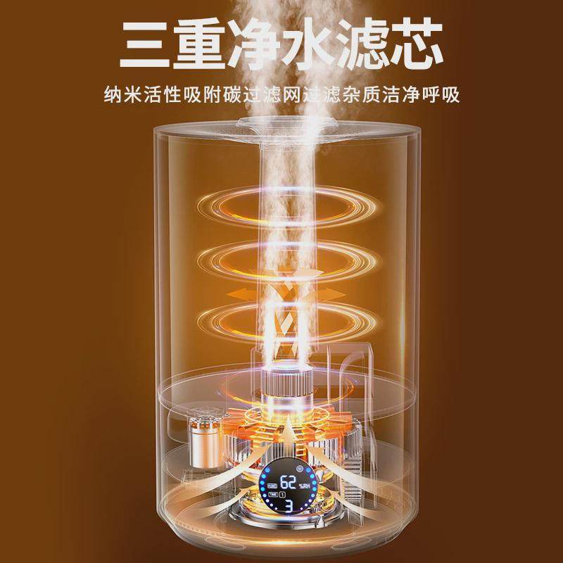 跨境加湿器家用大雾量桌面双喷香薰机空调卧室补水保濕空气净化器