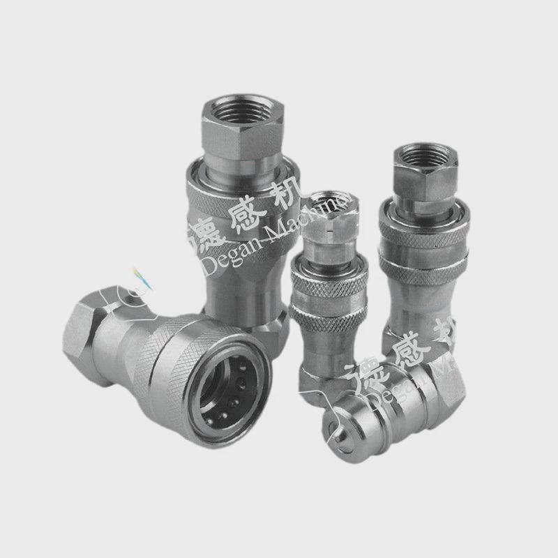 不锈钢快插接头316材质快换接头开闭式快速接头H005内螺纹快换接