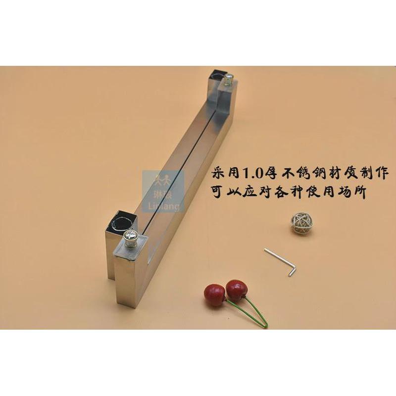 玻璃门拉手 有移门门大门拉手 框防盗门推拉门不锈钢拉丝方管把手