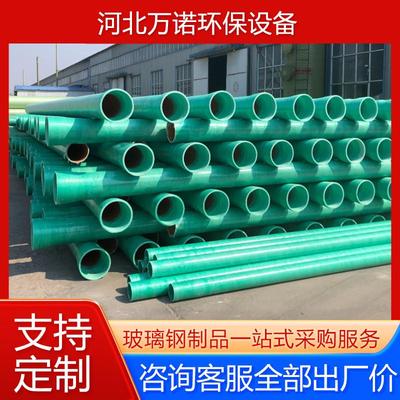 玻璃钢缠绕夹砂复合管道市政排污排水管 地埋化工污水处理管