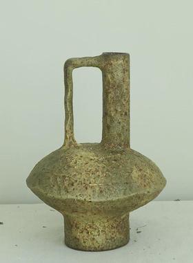 手工民宿ins风侘粗风摆件陶瓷花瓶寂陶瓶插花复古陶器装饰