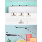 a5l室内晾衣架防盗窗可折叠免孔衣杆阳台晾晒被子窗户伸缩晒衣架