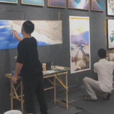 来图订货纯手绘油画房地产/酒店/工程/家装/画廊/订货使用可私人