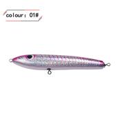 路亚铅笔假浮水饵硬饵纯手工木制户外型远投海钓140g235mm鱼身纹