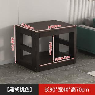 鱼缸架子实木底座缸架松木多层家用底柜网红缸办公室桌子厂家批发