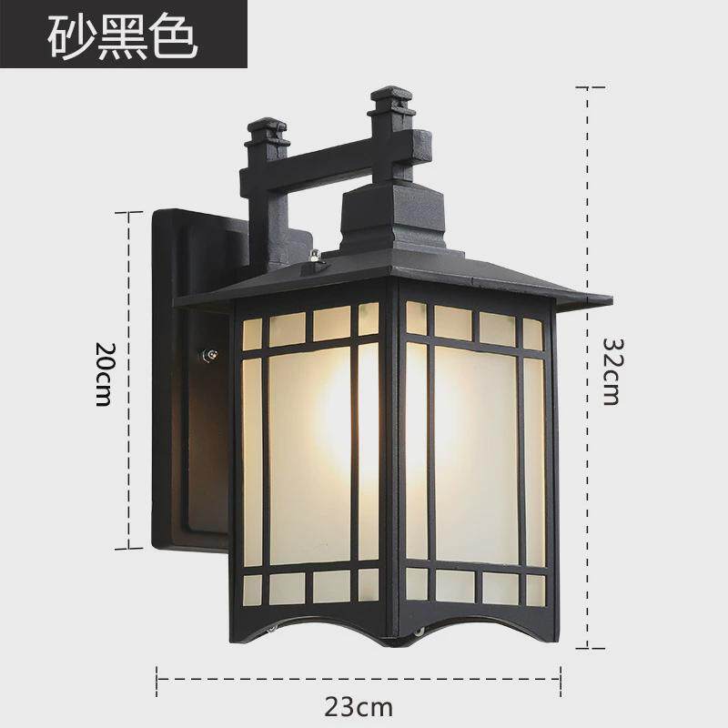 户外壁灯复古太阳能门柱灯门灯防水庭院灯室外花园别墅围墙大中式