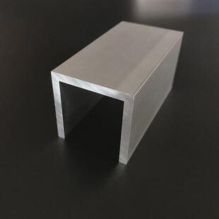 槽铝40x40x4mm铝合金u型槽铝6061硬质槽铝内径32mm槽铝型材米价