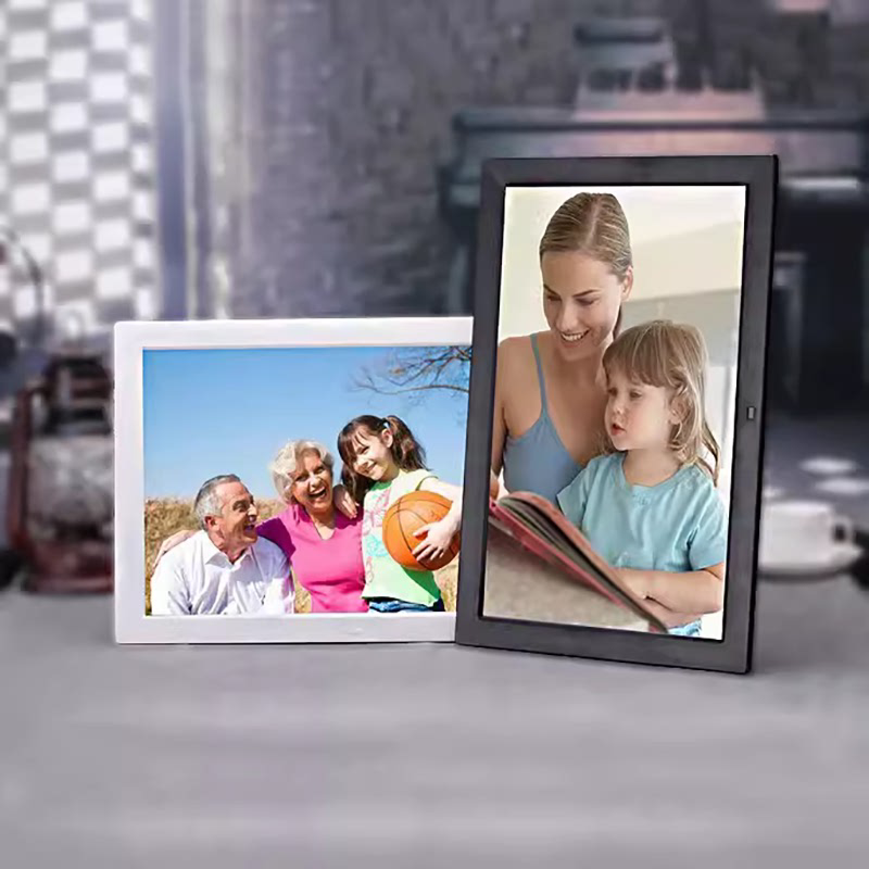 云智星数码相框高清电子相册画框超市横竖视频广告机展柜架显示屏