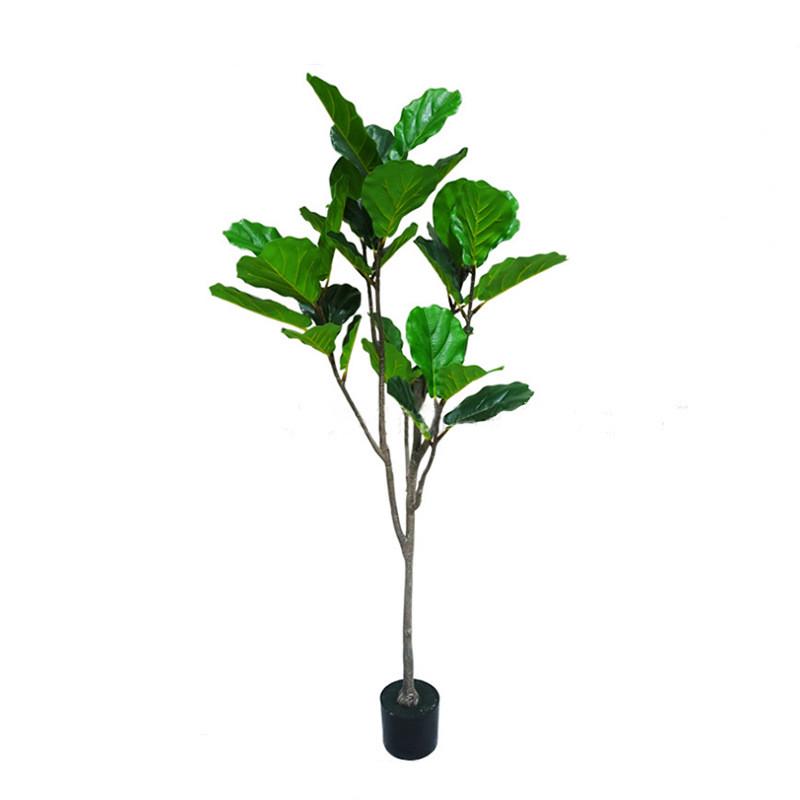 亚马孙热卖仿真琴叶榕盆栽客厅落地大型绿植盆景室内装饰家居假树