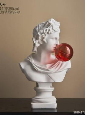 创意轻奢风人物雕塑艺术办公室桌面摆件玄关客厅房间装饰家居饰品