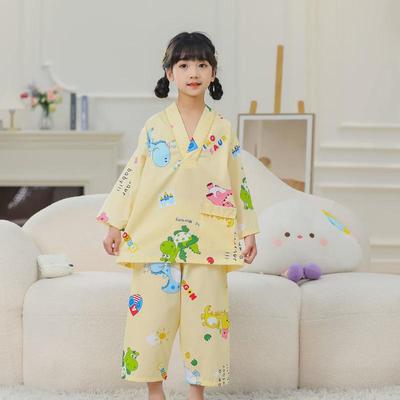 汗蒸服2024新款宝宝亲子男童可爱桑拿儿童桑拿服女童小童纯棉新款