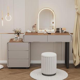 yu主卧室梳妆台实木高级感化妆桌一体化妆台卧室斗柜