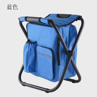 户外多功能冰包凳便携冰包椅子折叠保温冰包凳双肩钓鱼凳可背