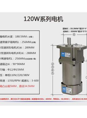 交流3w6w10w20w30w60w90w125w150w200w力矩电机齿轮减速调速电机
