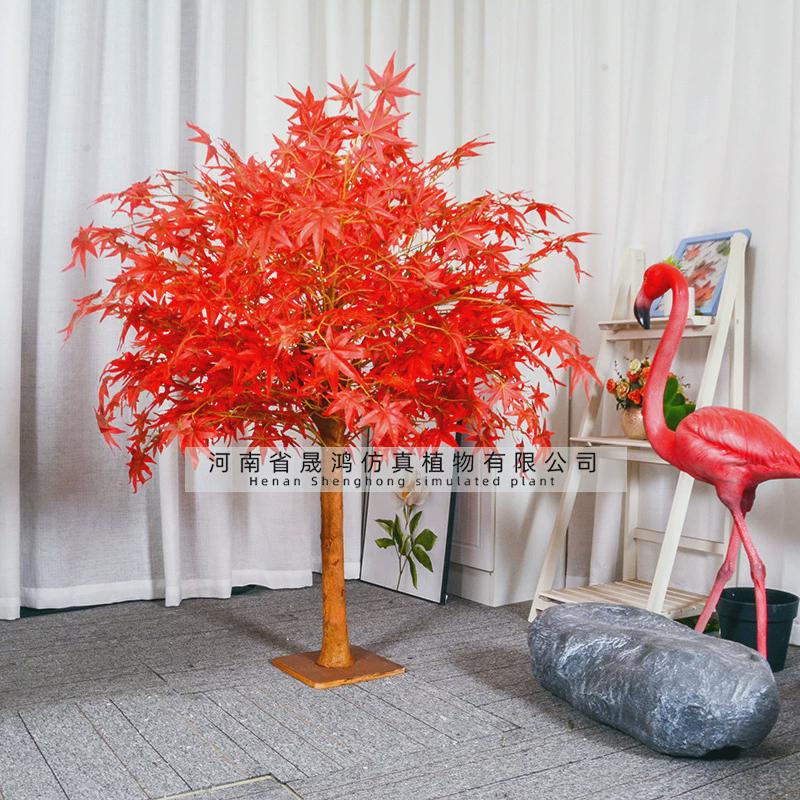 景观红枫树假枫树仿真树假红枫叶商场装饰大型假树人造树仿真植物