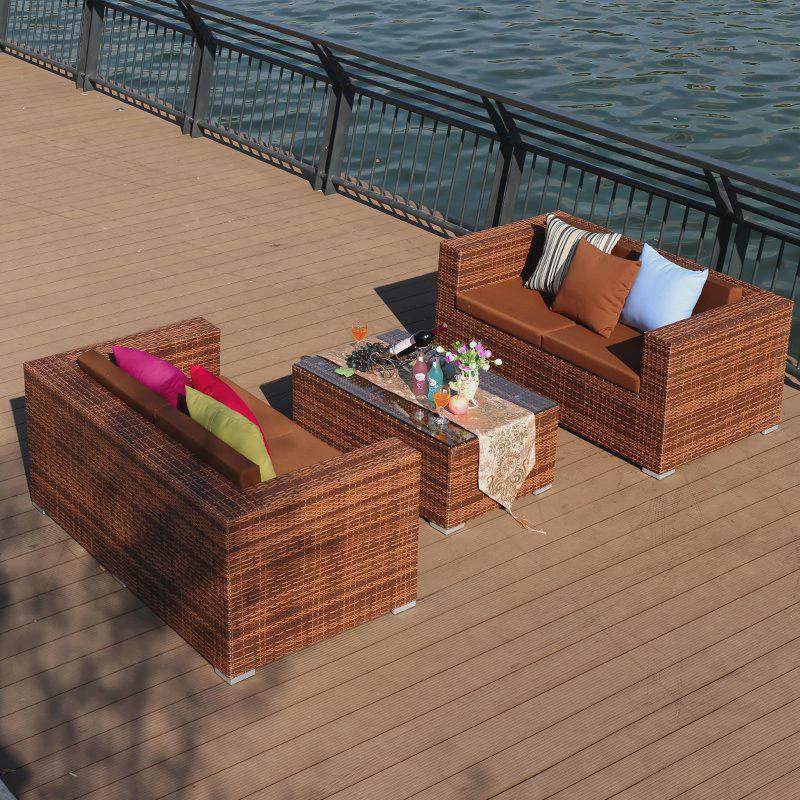 户外藤编沙发藤椅花园别墅阳台客厅藤家具防水防晒三人藤制藤沙发,住宅家具,户外沙发,淘宝优惠券,粉丝福利购,淘宝优惠卷