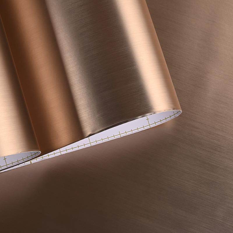电梯金属防水膜电梯商场原木翻新墙贴带胶自粘防潮系列酒店墙纸