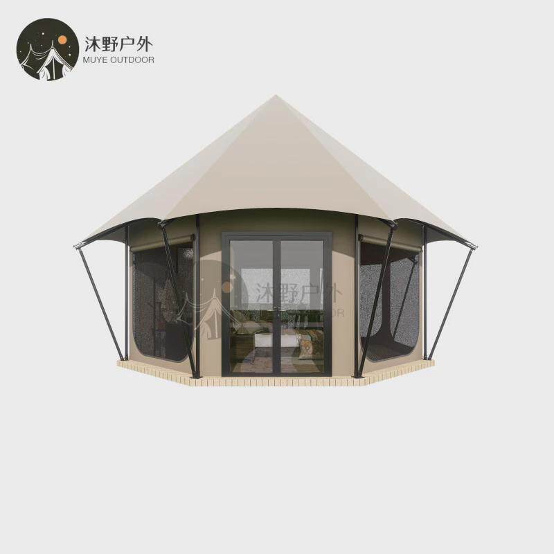新品热卖沐野户外露营地酒店帐篷大型轻奢景区民宿豪华星空篷房