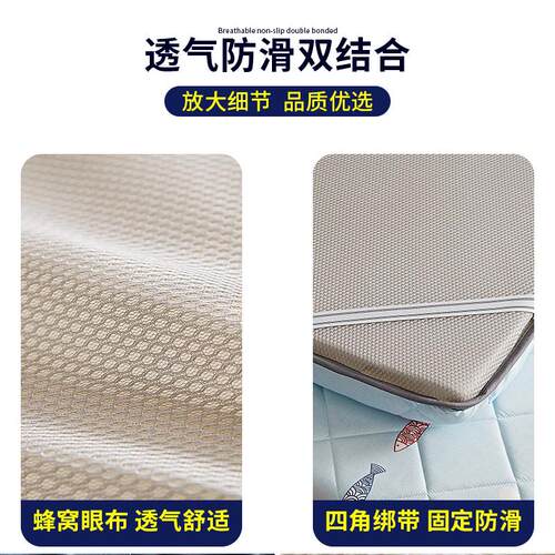 床垫软垫家用夏季薄款租房专用可折叠海绵垫学生单人宿舍地铺睡垫