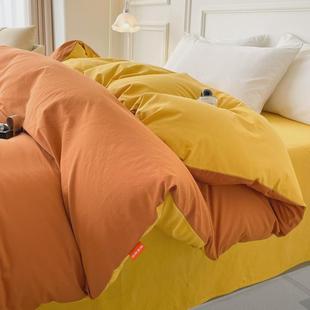 100棉水洗棉被套单件棉褥子被罩学生宿舍单人150x200x230床单