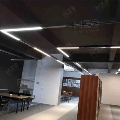 办公室led长条灯一字吊线灯格栅照明条形吊灯服装店商用条形灯