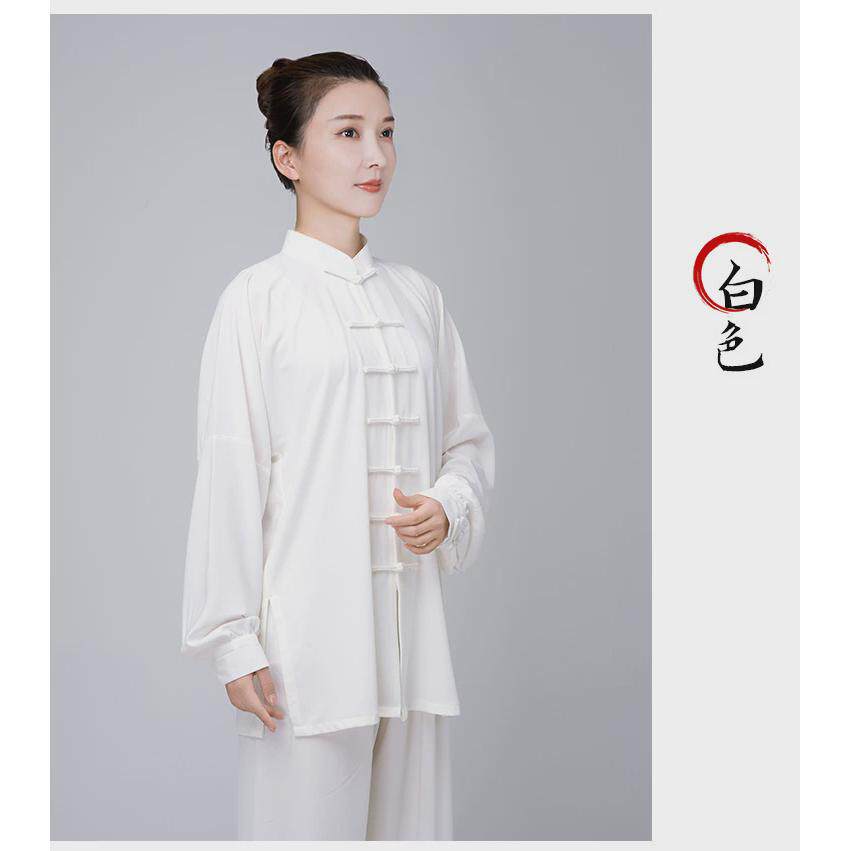 太极服女款新款2024高端表演八段锦太极拳练功服男春夏季套装弹力