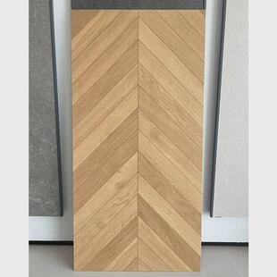 法式木色纹木纹砖600x1200梧桐黄原鱼骨胡桃木大板鱼骨纹木纹瓷砖