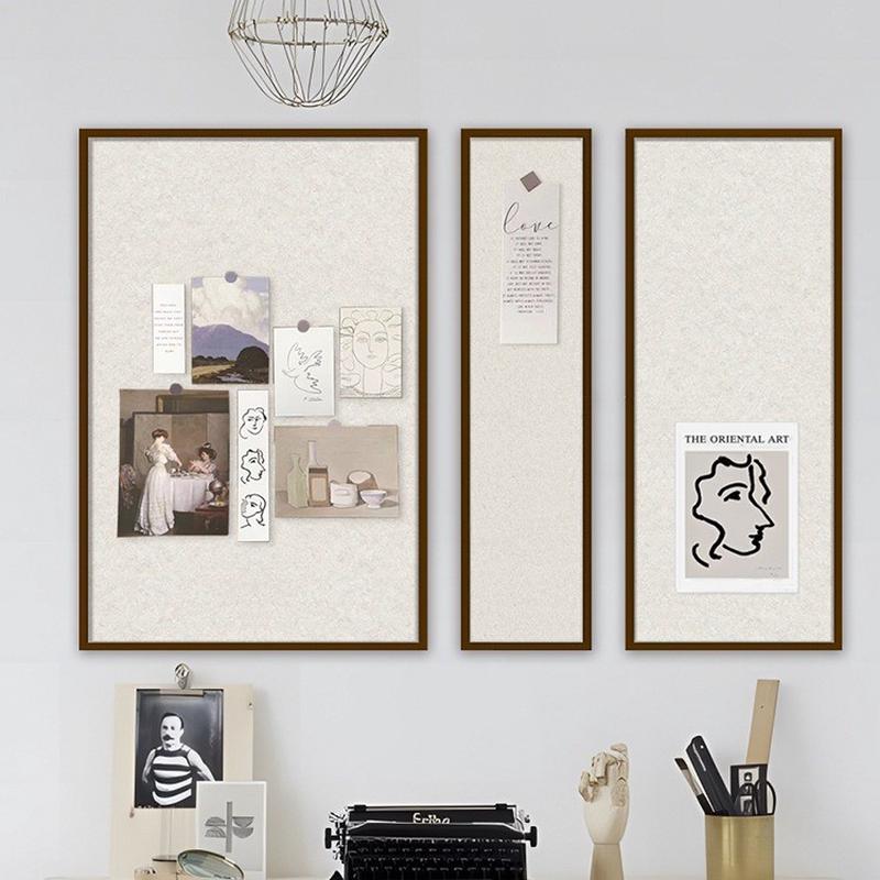 自粘免打孔彩色毛毡板墙贴背景墙装饰照片墙留言板作品展示板软板