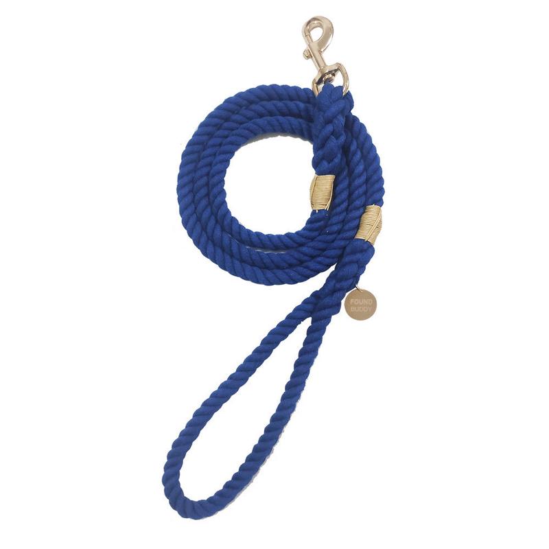 FOUND新款单纯色棉绳狗狗牵引绳宠物绳遛狗绳颜色齐全可预订