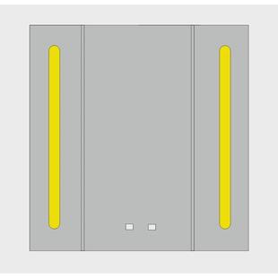 定制柜门浴室镜柜门智能带灯防雾不锈钢铝合金材质触摸感应