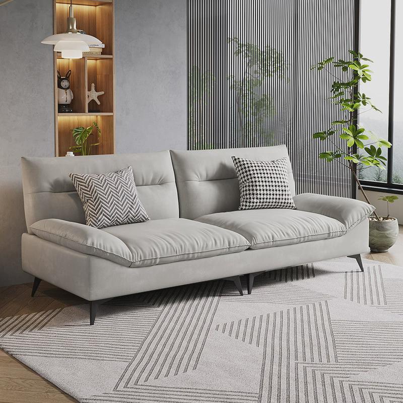 热销布艺沙发沙发意式沙发床客厅小户型日式公寓卧室科技布简云朵