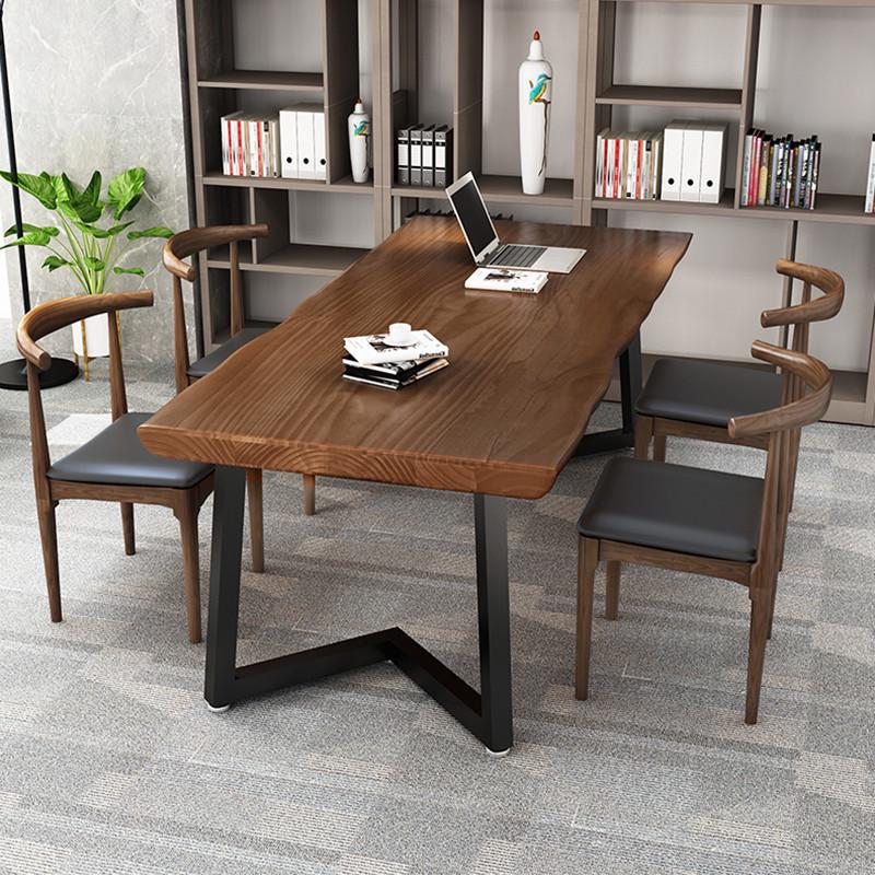 台式loft电脑桌家用桌子卧室办公实木学生书桌简约现代单人工作台