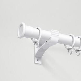 eao4窗帘杆子打孔式款一根窗帘罗马杆全套单双杆支架固定器免伸缩